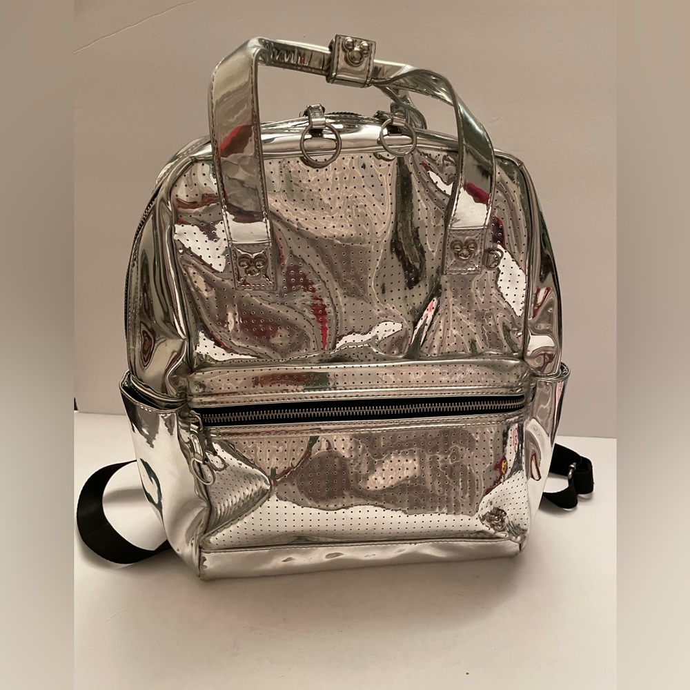 Limited edition Disney Mickey Mouse silver backpack